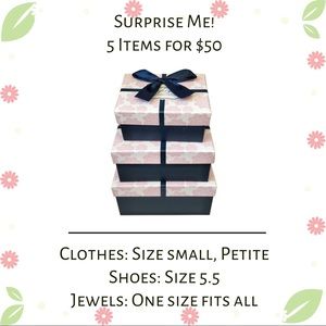 Purchase a surprise box of 5 for $50.